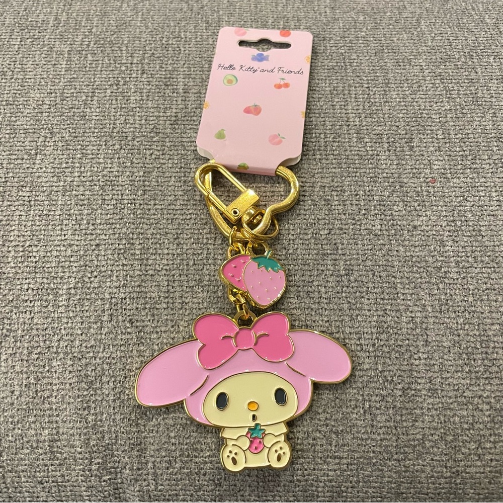 NWT my Melody strawberry keychain